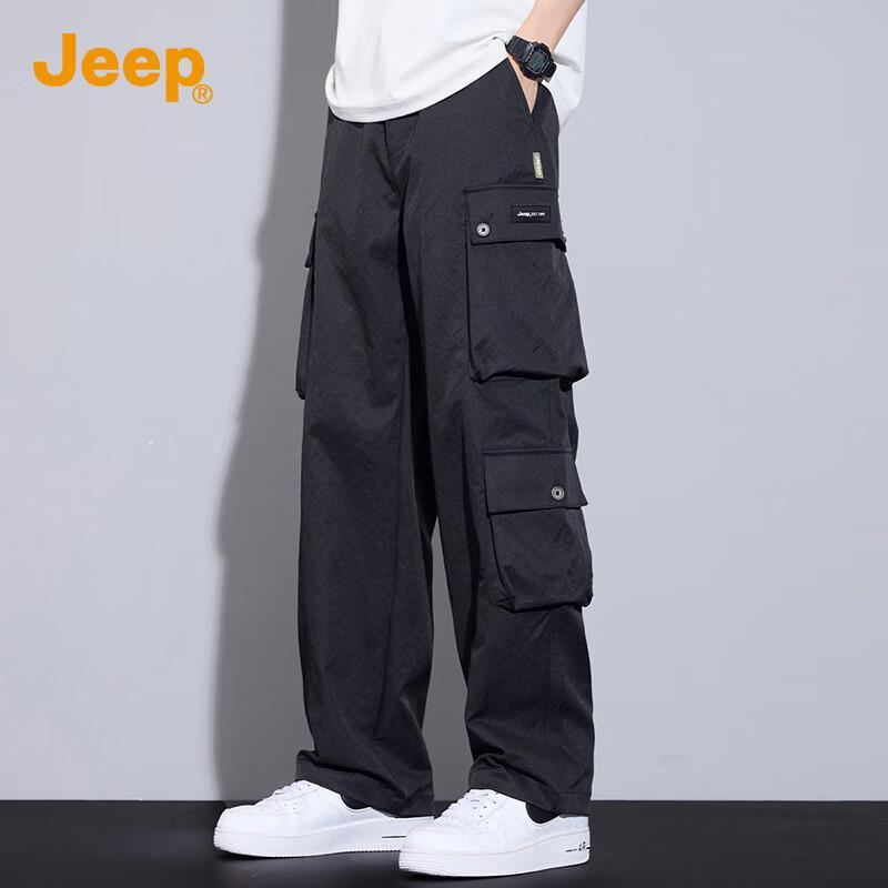 

JEEP Men s Summer Loose Straight Casual Cargo Pants 3XL