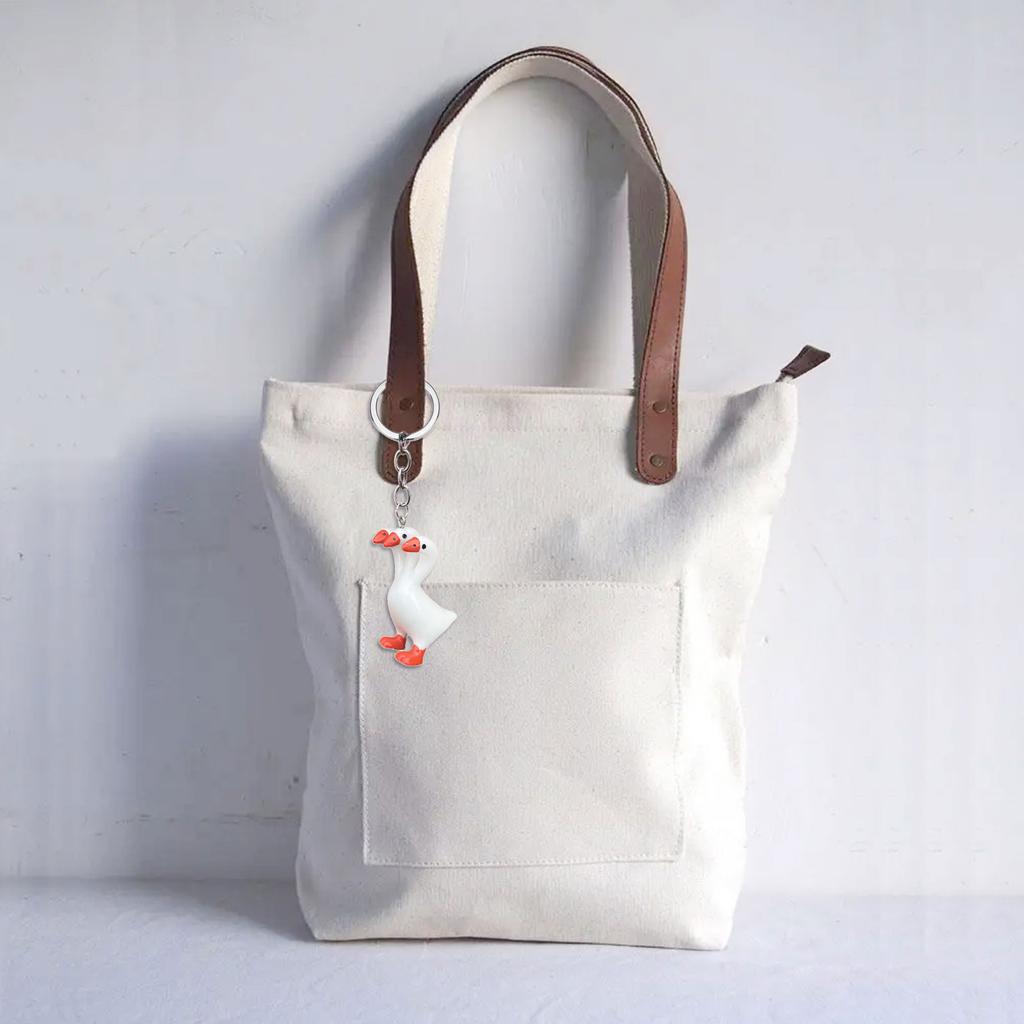 Stylish Drop Earrings Dangle Earring Goose with Three Heads Shape Keychain Necklace Perfect for Daily Life Parties Dates