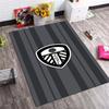 Leeds United LUFC Marching On Together Rug, Blue Background Slogan Non Slip Floor Mat for Football Fan Decor