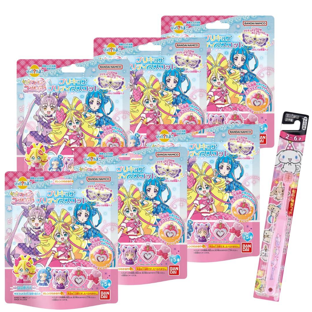 

бомбочек для ванны Bandai шарики для ванны PreCure Bikkura Tamago Kimi to Idol Pretty Mascot с бонусом и мамы полюбят детскую зубную щетку [Набор 6] [Детский это,
