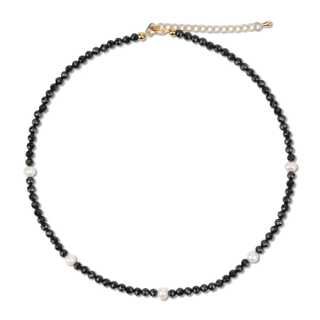 GAVU Spinel Freshwater Pearl Birthstone Power Stone Necklace for Women