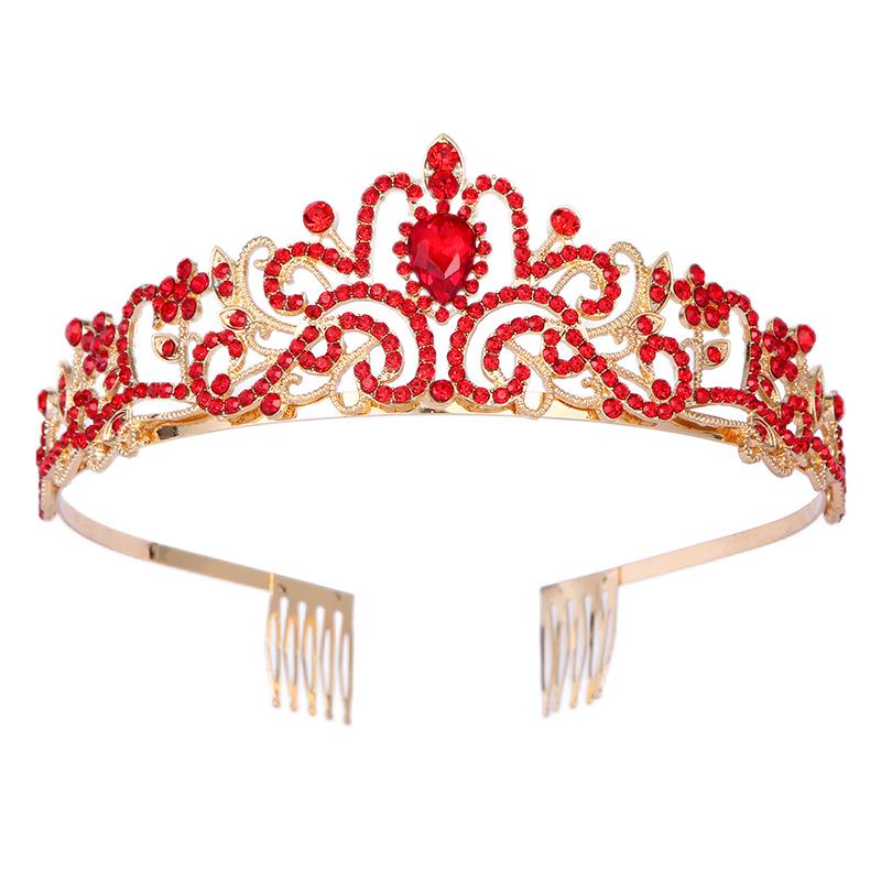 European & American Fashion Crystal Crown Bridal Headdress for Birthdays & Bachelorette Parties