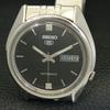 GENUINE VINTAGE SEIKO 5 AUTOMATIC JAPAN 7009A MENS BLACK DIAL WATCH A702430-5 R124-a702430