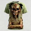 Horror Zombie 3D Print T Shirt for Men Fashion Halloween Dress Up Short Sleeve Street Trend Breath Oversize Parent-child Tee Top