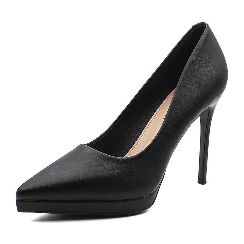 8 Professional high heels women's autumn new pointed single shoes women's sexy high heels 10cm stiletto