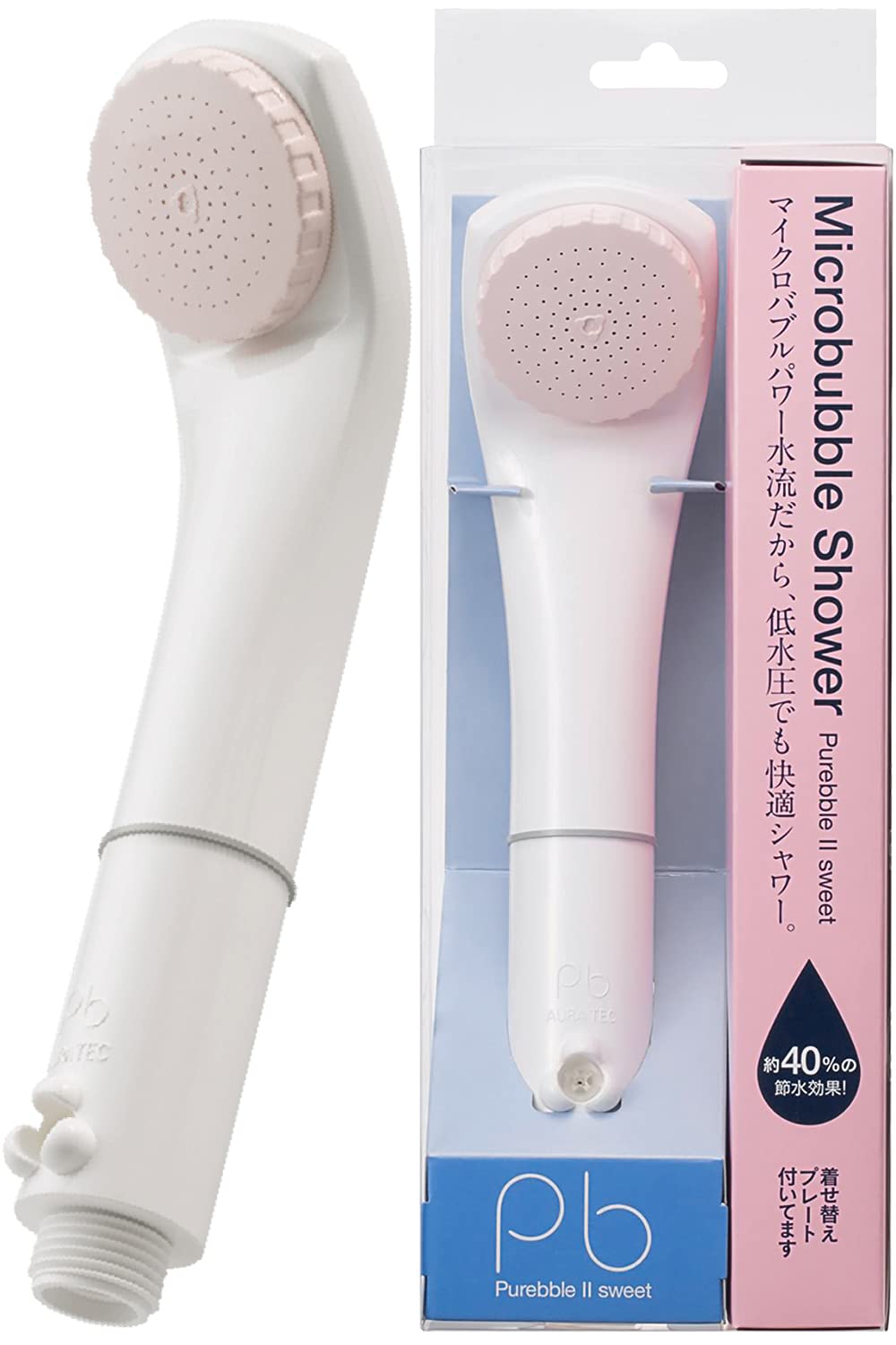 

PureBle II Shower Made in Lightweight Gentle on Sensitive Fine and Nano Bubble Shower Authentic Product Head, Micro-Nano Bubble, Japan, Head, Skin,