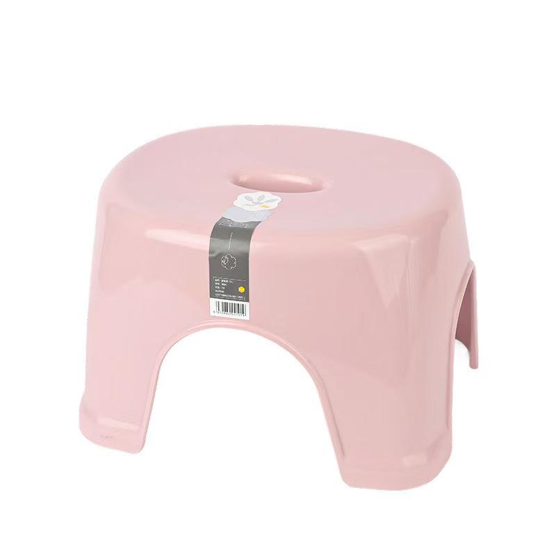 Non-Slip Thickened Plastic Footstool for Bathroom and Living Room