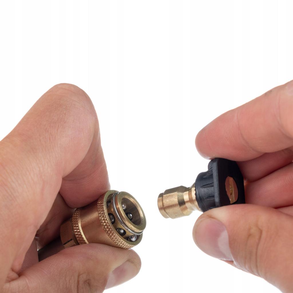 Rosfix Zestaw 5 Dysz I Pistolet Do Myjki Ciśnieniowej – 300 Bar, 4350 PSI | Adapter Easy!Lock M22 | Do Elewacji I Pojazdów
