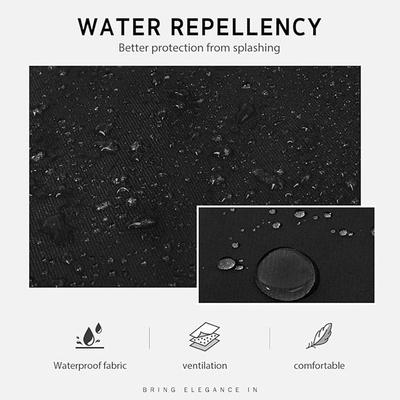 Fashion Unisex Bib Apron Waterdrop Resistant Black Kitchen Apron With 2 Pockets Waiter Apron Hairdresser