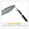 Trendy Frameless Square Sunglasses with Personalized Sun Protection