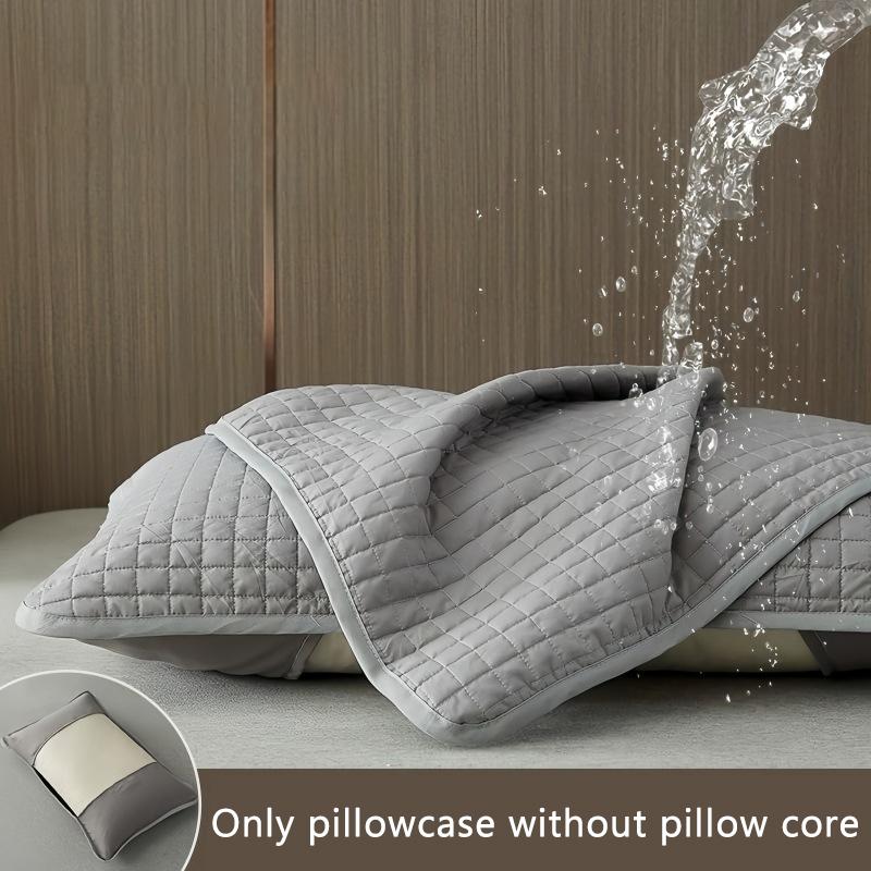 

Удобная хлопковая наволочка с клипсой, изоляционный слой, защита от клещей, защита наполнителя подушки, защита от головного масла, водонепроницаемая наволочка серый