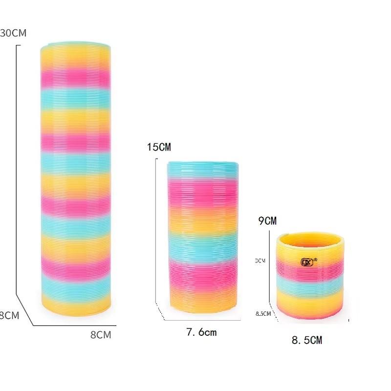 Super Sized Rainbow Circle Toy Large Spring Circle Rainbow Circle Stretchable Elastic Circle Magic Circle Children's Puzzle Toy