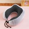 Soft Travel Pillow U Shaped Travel Healthcare Memory Foam Slow Rebound Filler Neck Cervical Airplane Pillow Neck Cushion