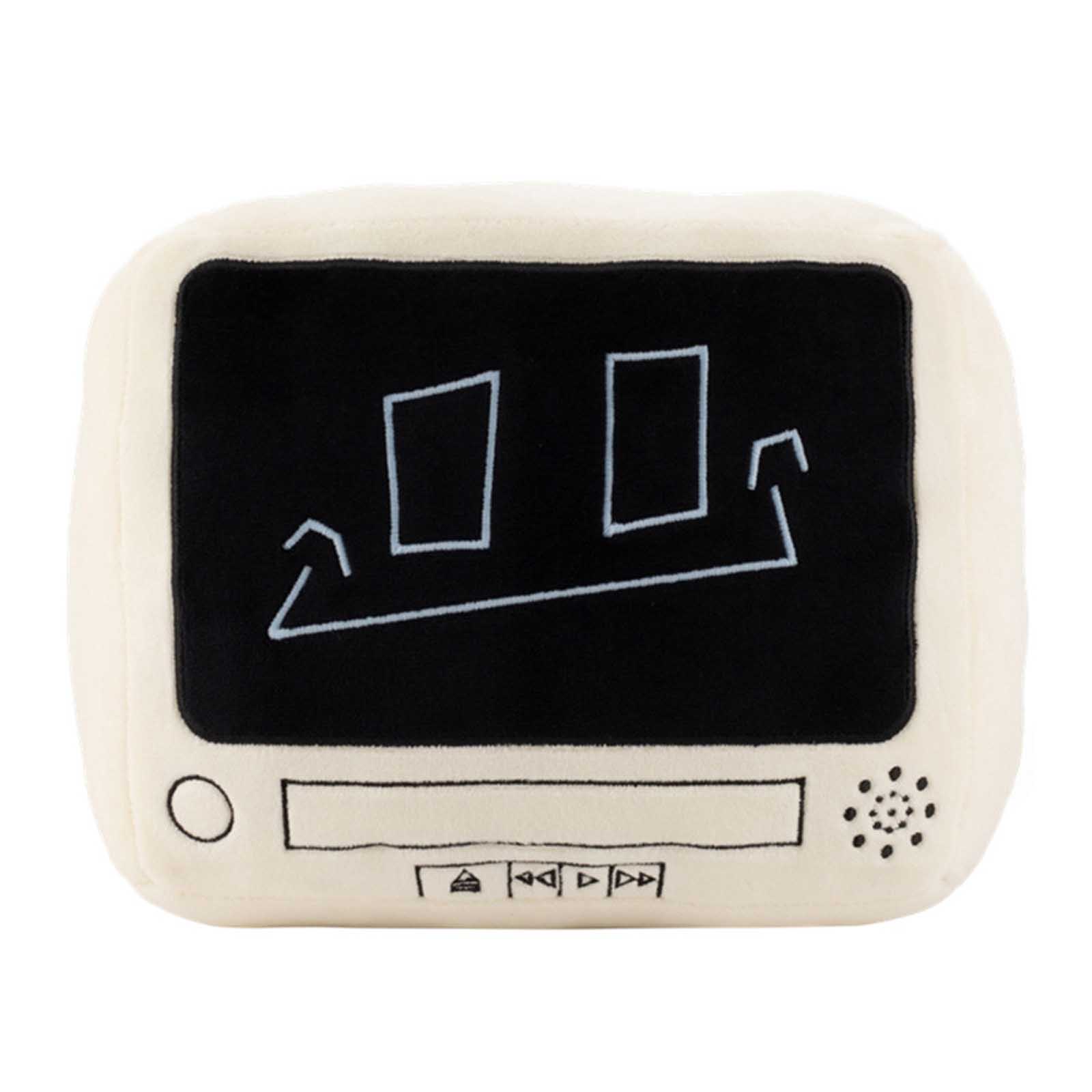 Retro TV Shaped Plush Pillow, Vintage Television Stuffed Cushion For Room Decor