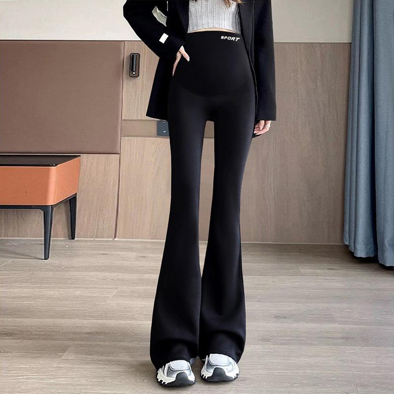 Pregnant women shark leggings wear yoga pants women's autumn and winter pregnant women's sweatpants spring and autumn seamless support pregnancy pants