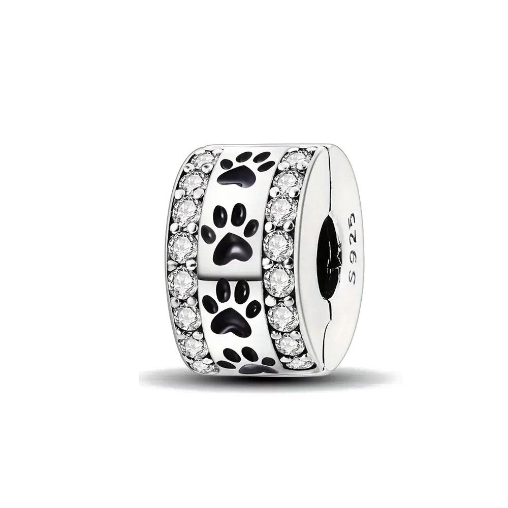 Nouveau Clip en Cuivre Perle Ajustement Bracelet Original Femme Diy Fine Pendentif Bijoux Papillon Croix Lune Étoile Trèfle Charme Amulette Cadeau