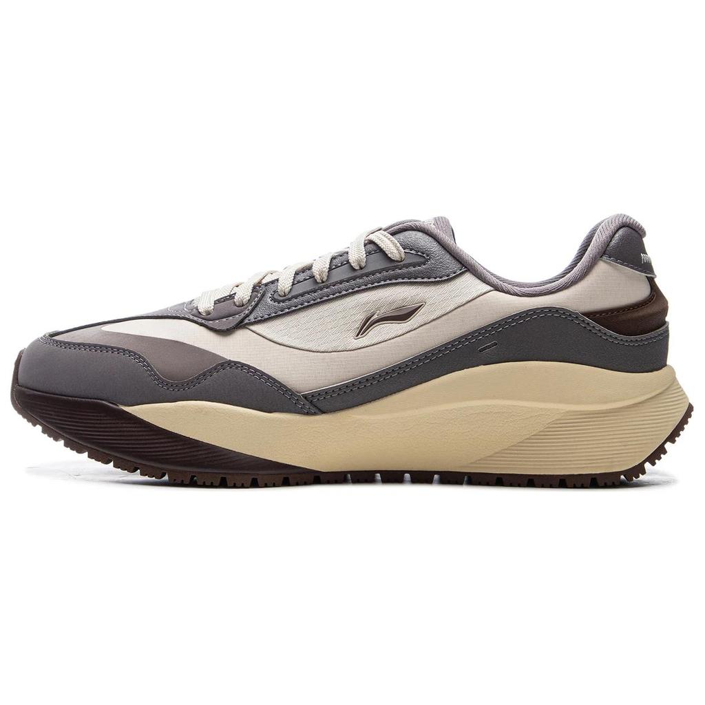 LiNing 2.0 Classic Comfortable Non-Slip Lightweight Low-Top Casual Shoes Men sneaker Light-Gray AGCU351-3