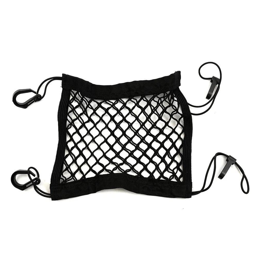 Motorcycle Cargo Net – Scooter Mesh Storage Bag with Hooks, Luggage Net for Motorbikes & Bikes
