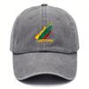 Pc of Vintage Washed Baseball Cap Featuring a Stylish Lithuanian Basketball Print Design Adjustable Dad Hat Mixed Color Dist