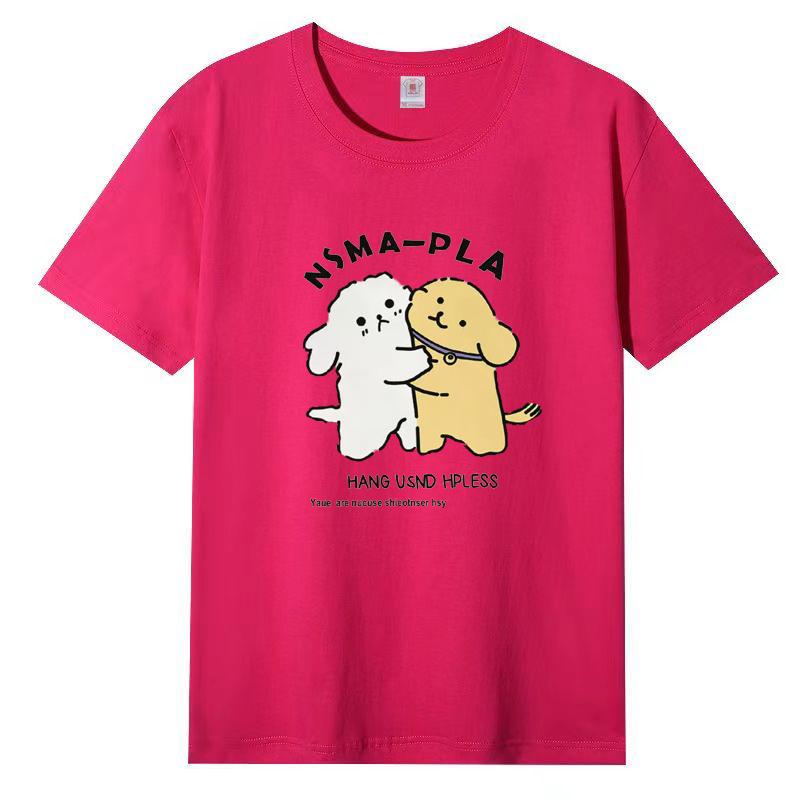 

Футболка с коротким рукавом с рисунком для женщин 2025 года, новый дизайн, американский свободный топ с коротким рукавом 3XL