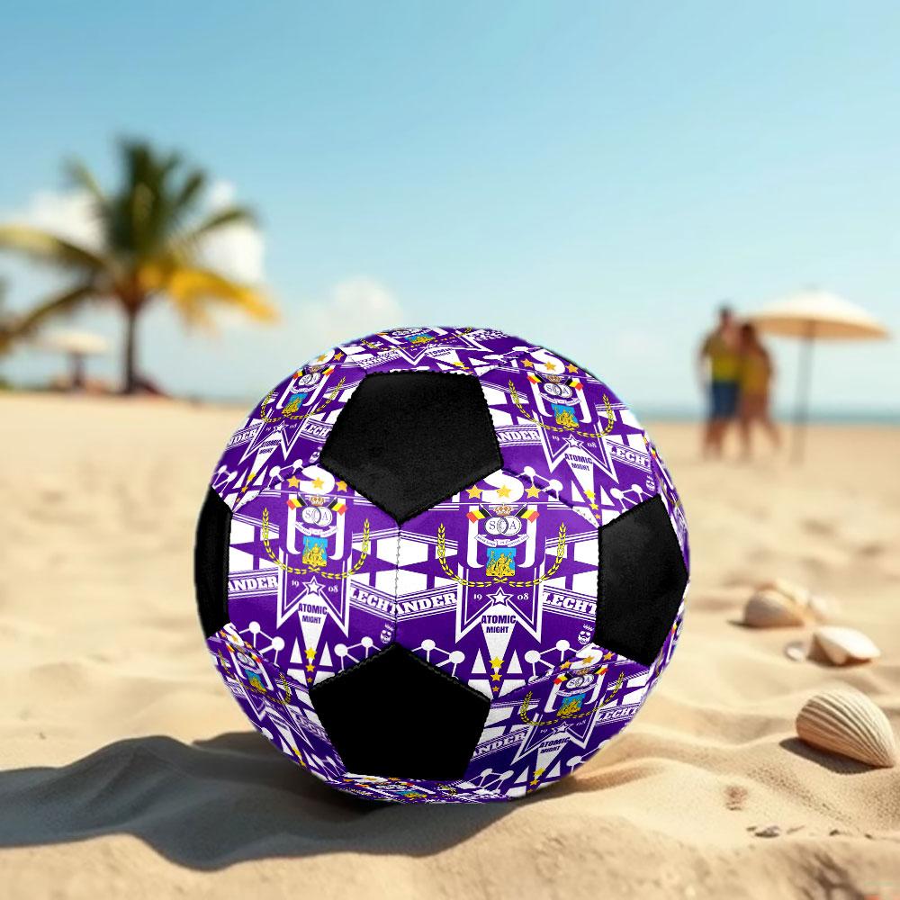 1 pz Pallone da Calcio Royal Sporting Club Anderlecht Taglia 5 Pallone da Calcetto Indoor alla Moda Colorato Gioco in Cortile - Ottimo Regalo per Appassionati di Sport HE51
