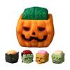1/5Pcs Halloween Cube Head Figurine Spooky Mini Skull Pumpkin Zombie Black Cat Head Resin Statue Toy Home Office Desktop Decoration Ornament