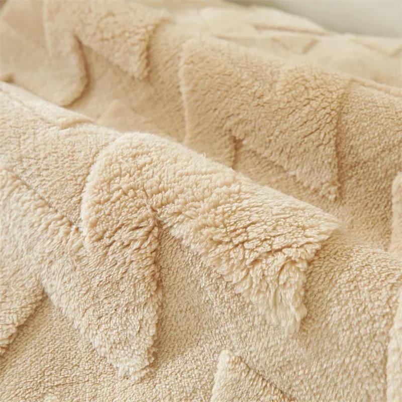 Thicken Plush Sofa Cover Winter Warm Sofa Mat Cushion for Living Room Non-slip L-shape Universal Couch Slipcover Home Decor