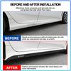 2Pcs Carbon Car Door Side Skirt Sill Stripe Sticker Anti-scratch Refit Sticker For BMW M Performance 1 3 5 7 Series M3 M4 M5 M6 X1 X3 X5 X6 X7 E30 E3