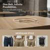 Trend Quick Release Snap Buckle Double Rope Belt Luxury Design Versatile Student Jeans Pants Belt Waist Rope