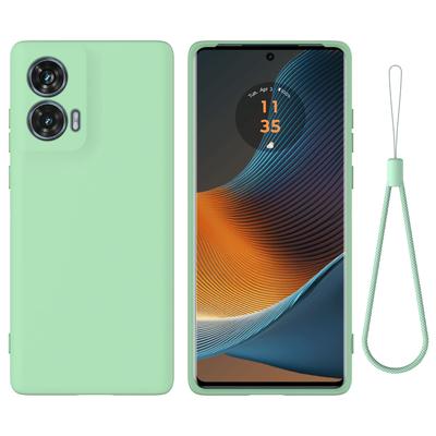 Motorola Edge 50 Fusion Kılıf için Orijinal Sıvı Silikon Cilt Dostu Arka Kapak Moto Edge 50 Pro 50 Ultra Darbeye Dayanıklı Tampon ve Kordon