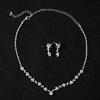 Fashion Women Necklace Earrings Alloy Set With Rhinestone For Lady Wedding Bridal Dangle Earring Necklaces Jewellery Accessories