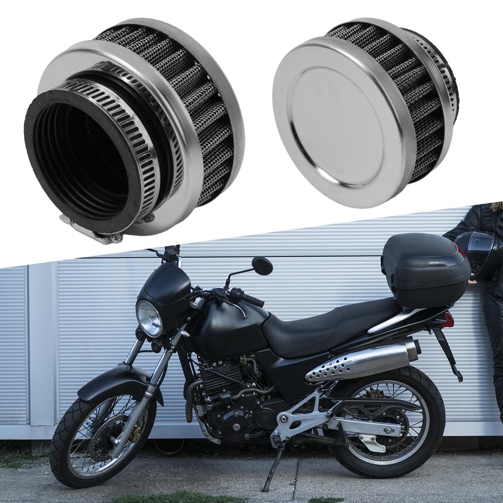 Luftfilterreiniger Schwarz Rund Konisch Silber Edelstahl