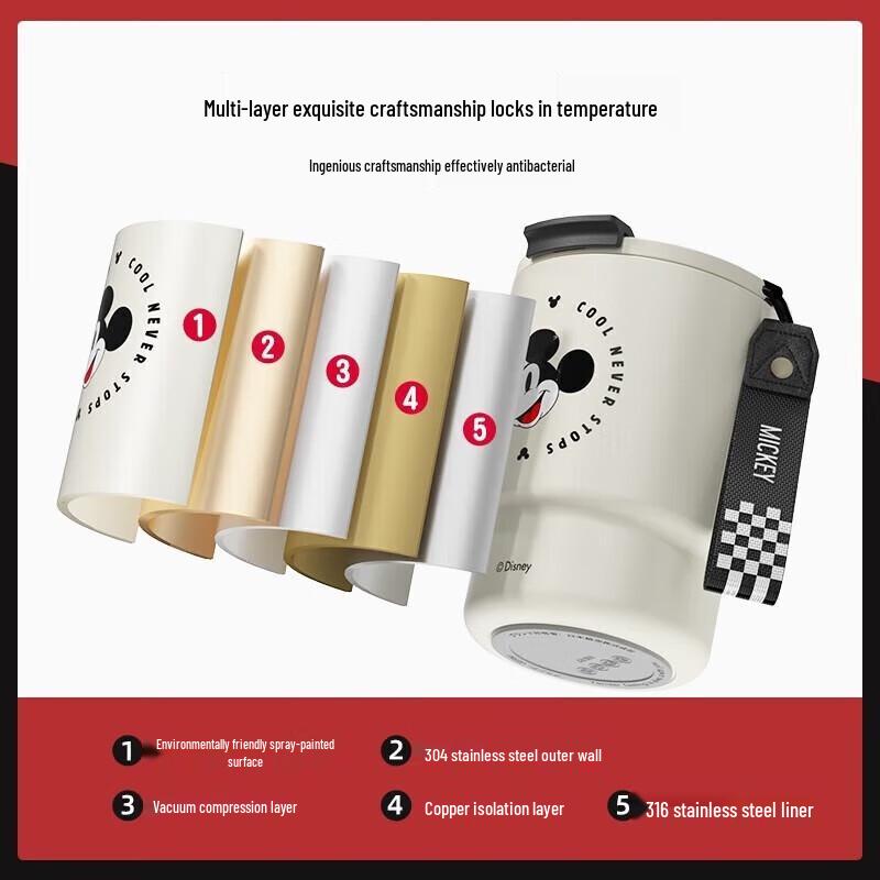 Germ Disney Bamboo Style Thermal Car Mug