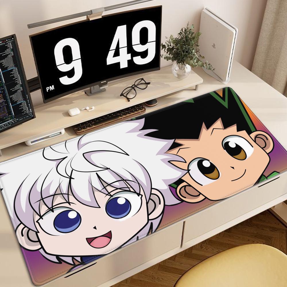 Großes Mauspade Hunter x hunter Mauspade XXL Gaming Zubehör Büro Gamer Tastatur Schreibtischmatte Rutschfest Laptop Anime Mauspade