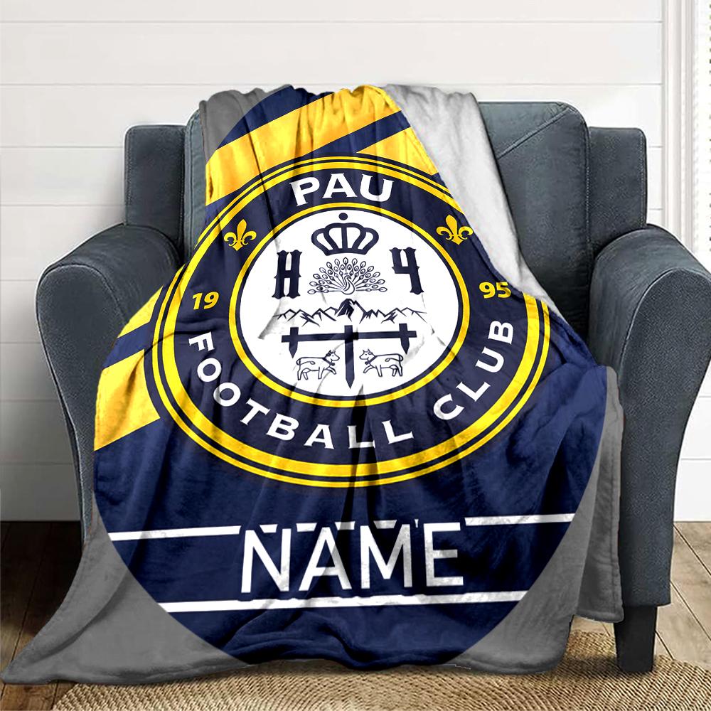 Custom Name Schalke Team Crest blanket for Couch & Bed, Plush Cozy Fuzzy Blanket Super Soft & Warm Blankets for Fall and Winter. 0908259