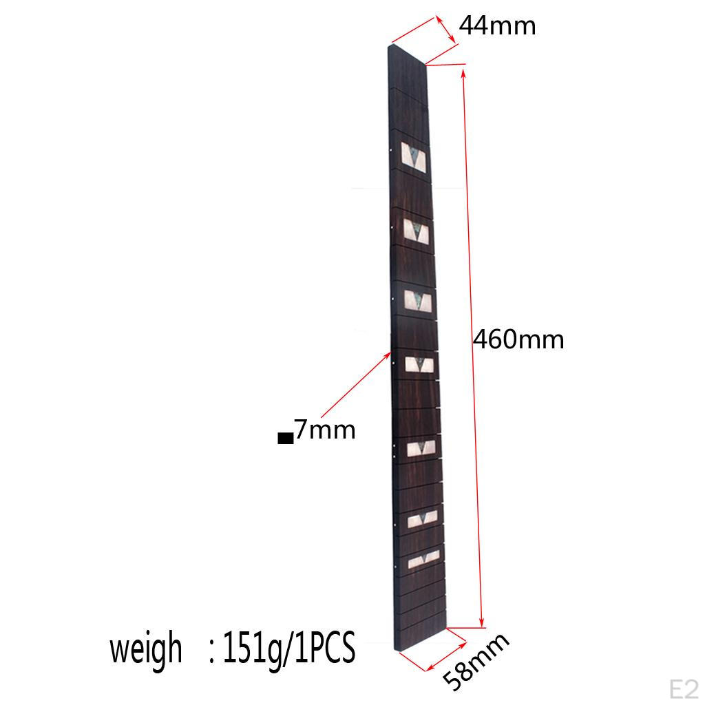1" 20 Frets Akoestische Gitaar Onderdelen Massief Palissander Toets Fretboard