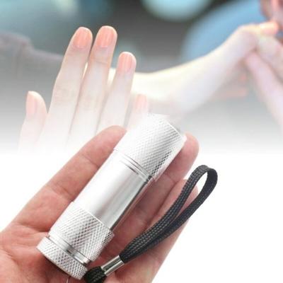 9LED Gel Lampe Selbst Nagel Mini LED LICHT Silber (WF64A6D)