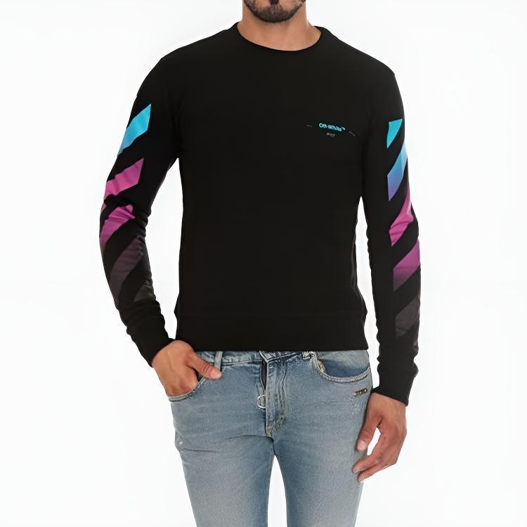 OFF WHITE Diagonal Gradient L/S Tee OMBA025F181920051088