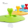 Heart Handle Anti-Dust Coffee Mug Glass Cup Cover Lid