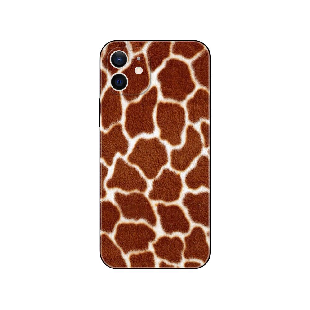 Cute Cartoon Giraffe Animal Phone Case for Iphone 5s 2020se 6 6s 7 8 Plus X 10 XR XS 11 12 13 Mini Pro MAX Black Tpu Back Cover