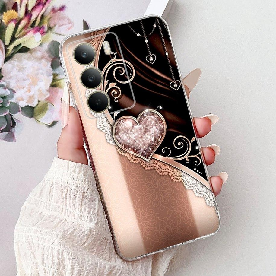 For OPPO Realme C75 4G Case 2025 New Fashion Butterfly Love Heart Flower Soft Transparent Silicone Cover For RealmeC75 C 75 Etui