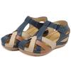 Fashion Women's Sandals Wedges Heels Sandals for 2025 Summer Shoes Woman Mix Color Heeled Sandalias Mujer Low Platform Footwear Female