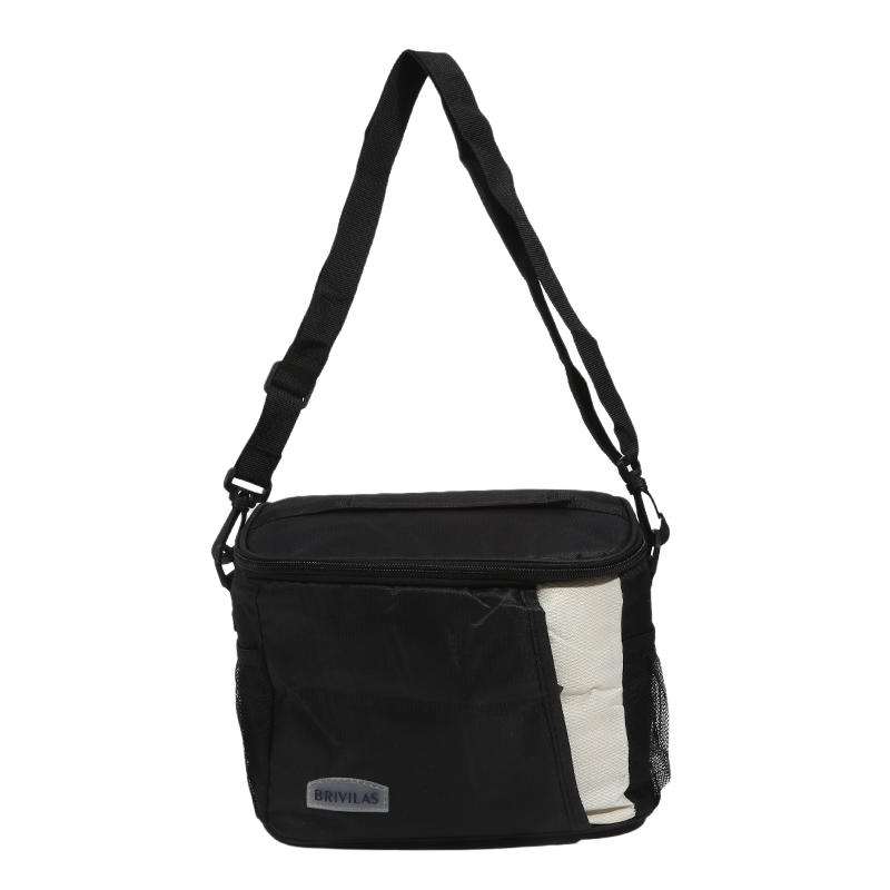 Large Capacity Camping Picnic Bag Waterproof Lunch Box Bag Simple Square Outdoor Portable Crossbody Insulation Bag