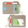 Ultra-Slim PU Leather Wallet with Keychain Zippered Coin Purse & Card Holder