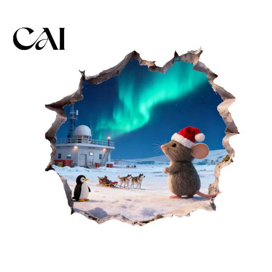 Waterproof Wall Sticker 3D Christmas Mouse Hole Sticker, PVC Decal, Creative Festive Gift for Friends Scene Easy Apply Holiday Living Room And Bedroom