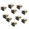 10Pcs/Lot Pool Cue Billiard Stick Rack Clips - Duarble Metal Billiards Wall Mount Holder