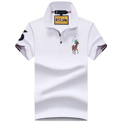 STORN Pánské polo tričko Bavlna Pánské Krátký rukáv Jednobarevné Vyšívání Business Casual Polo tričko
