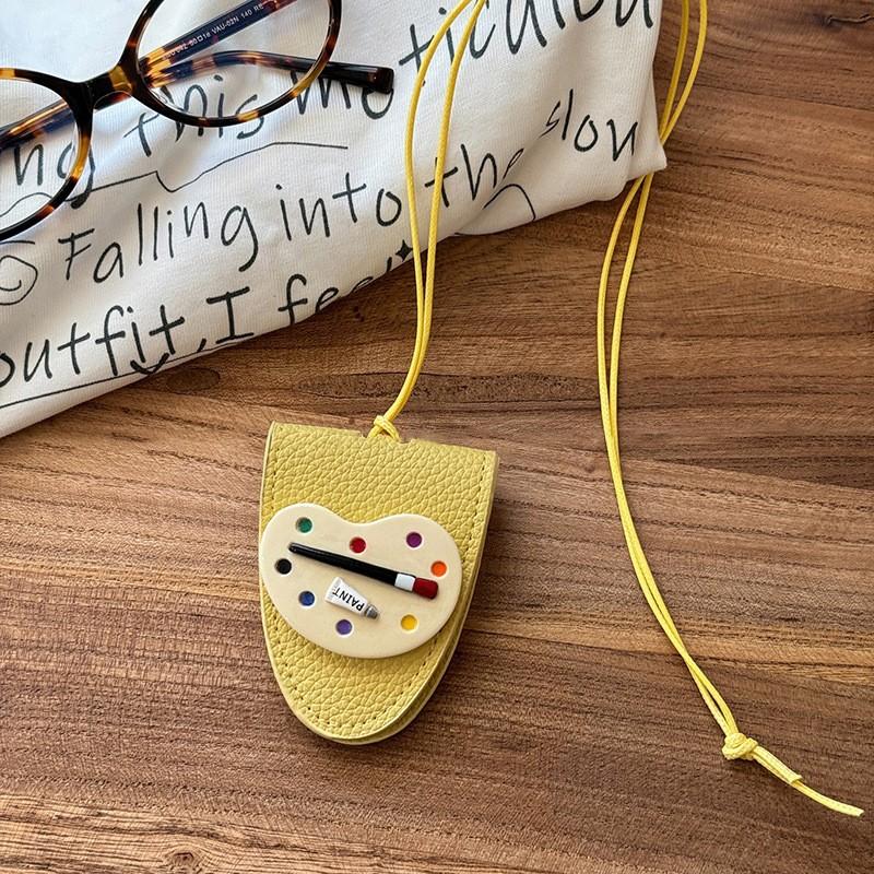 Vintage Style Leopard Print Leather Neck Hanging Sun Glasses Clip On Eyeglasses Chain Storage Necklace Women's Hanging Rope Sweater Chain