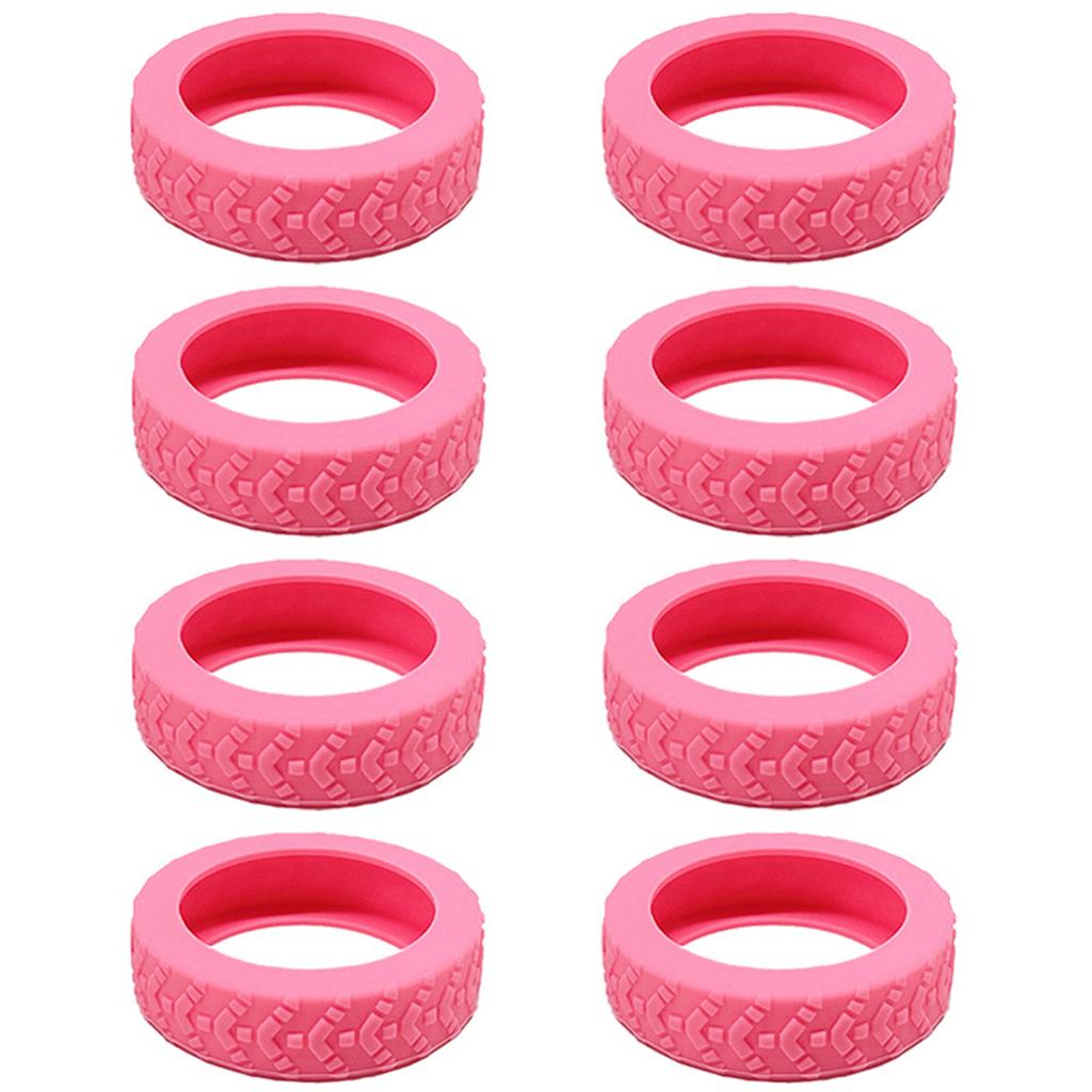 8PCS Silicone Luggage Wheel Protectors Protect Your Suitcase and Reduce Rolling Noise