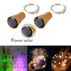 Solar Powered 10LED 20LED Wine Bottle Lights Cork Shape Fairy Lights Garland Christmas Light Copper Wire Home Room Decor Lamp